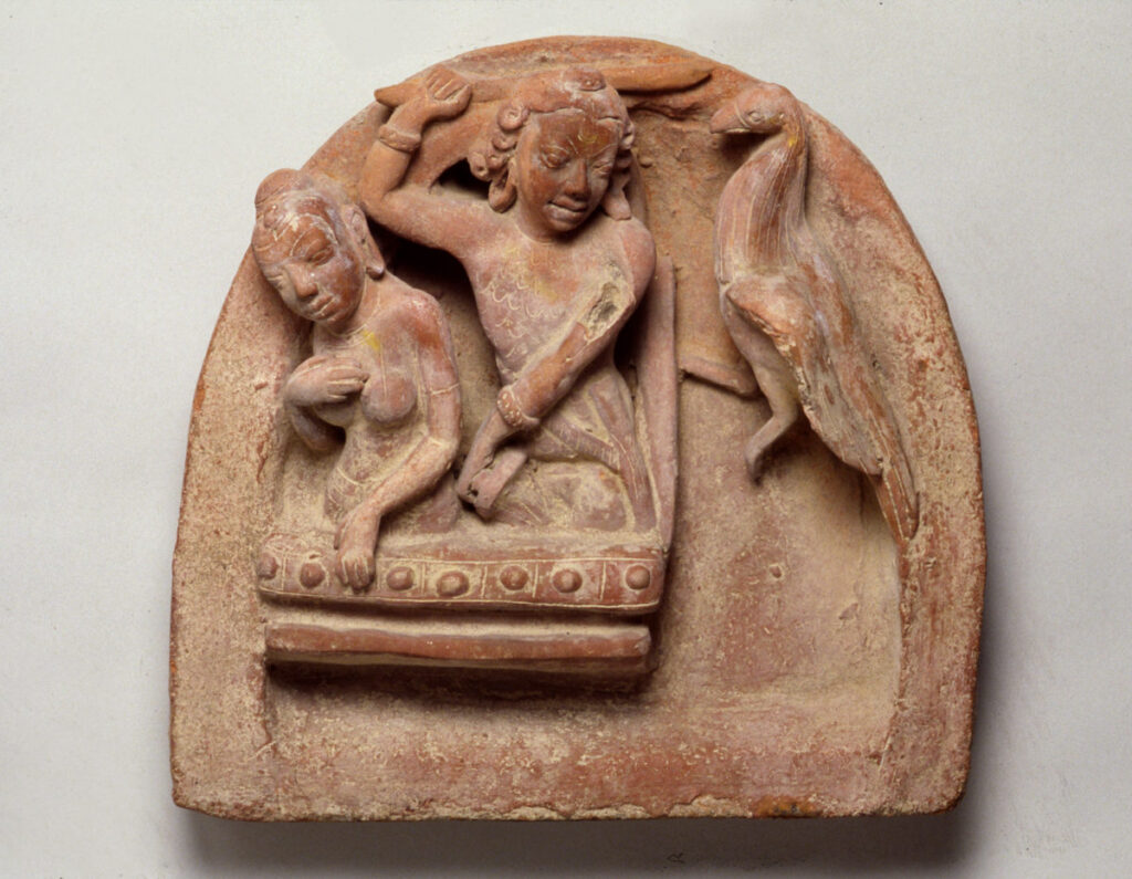 Jatayu vs Ravana, Terracota art, 400-500 AD, Asian Art Museum