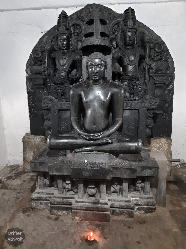 Chandragupta meditating Chandragiti Temple complex