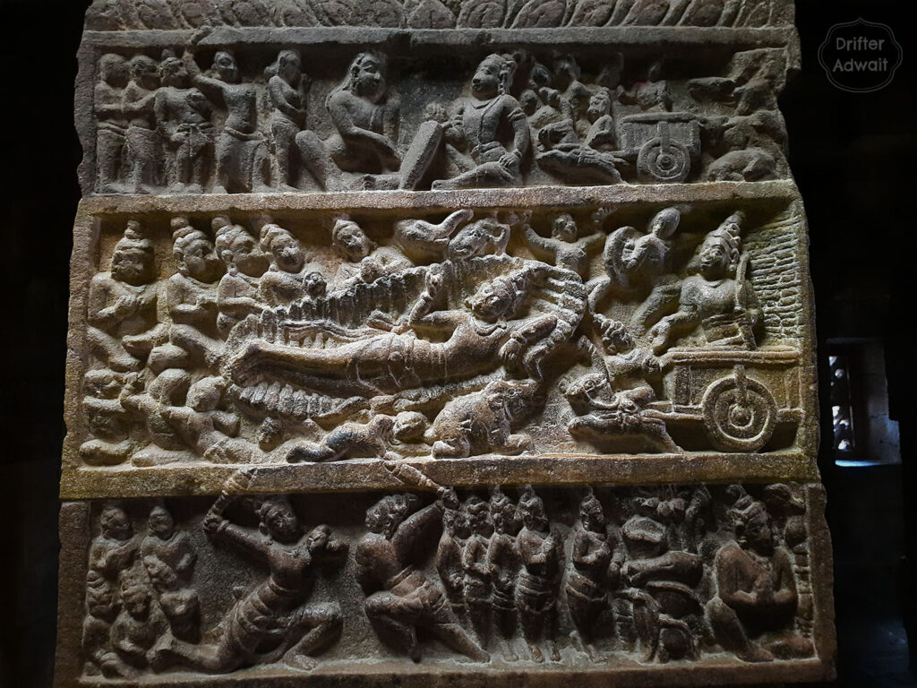 Pitamaha Bhishma on Bed of Arrows, Pattadakal, Karnataka