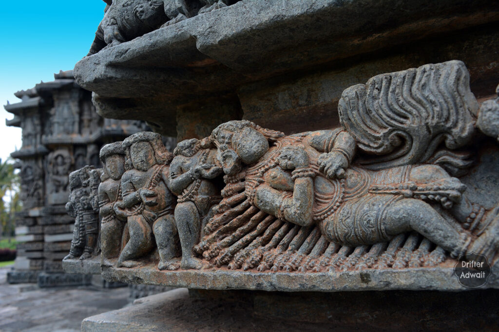Bhishma on Arrowbed, Kedareshwar Temple, Halebeedu, Karnataka