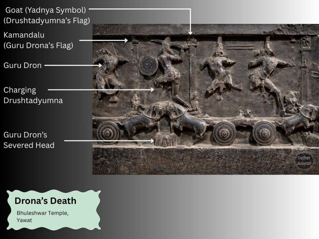 Guru Drona Death, Bhuleshwar Temple, Yawat, Maharashtra, India