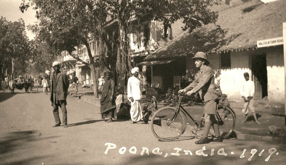 A Candid Vintage Photograph Clicked In The Year 1919 Showing Malcolm Tank Road At Pune (Poona), Now Kedari Road, Camp, Pune
Content and Photo Credit: Private Postcard Collection, Pune
