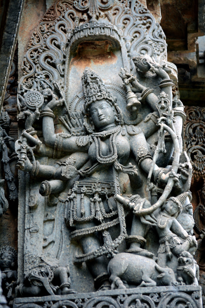 Devi at Hoysaleswara Temple, Halebeedu
