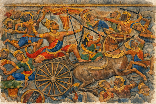 From Bhuleshwar to Baphuon: Drona’s Last Stand on Cambodian Temples