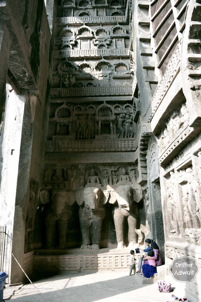 Left Side Panels, With Buddha riding the Elephants, Karla