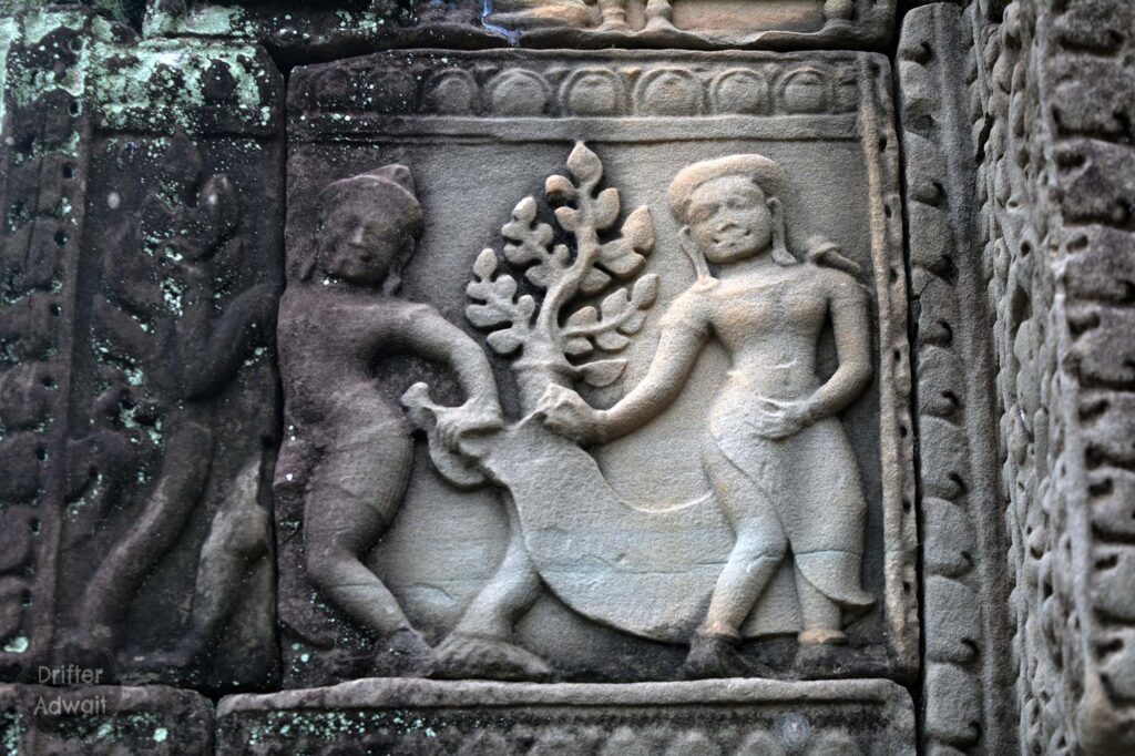 Draupadi Vastraharan, Mahabharat, Baphuon Temple, Cambodia