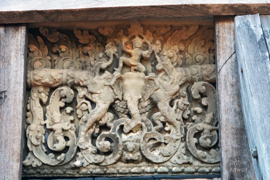 Indra on Three Headed Airavata, East Mebon, Cambodia