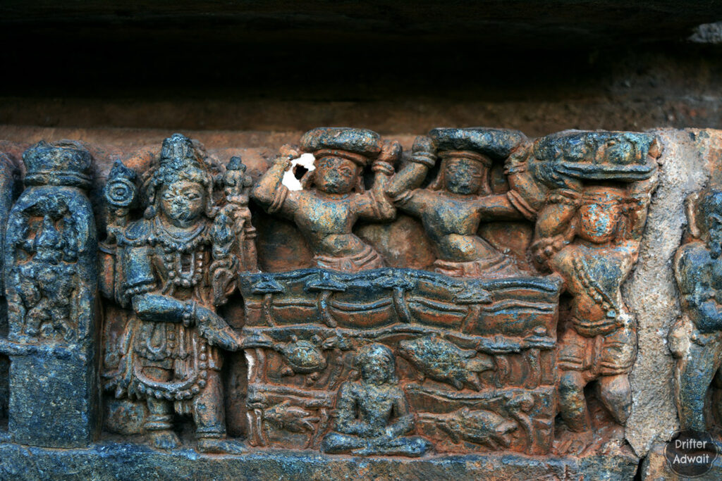 Prahlad being thrown in Ocean by the Rakshasas