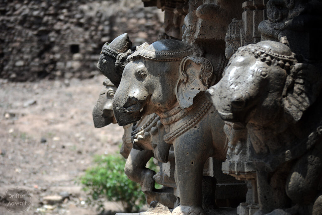 Elephants of Khidrapur Kopeshwar Temple, Khidrapur, Maharashtra