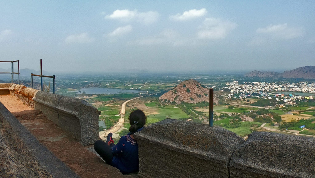 view from Gingee Fort