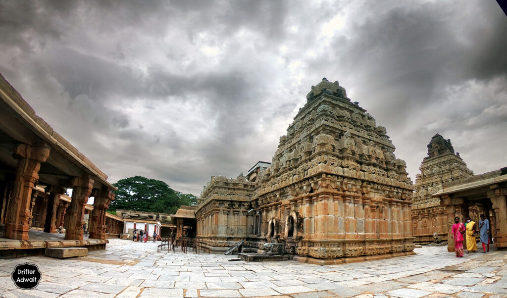 Twin SHikharas of Bhoga Nandishwara Temple, Nandi, Karnataka