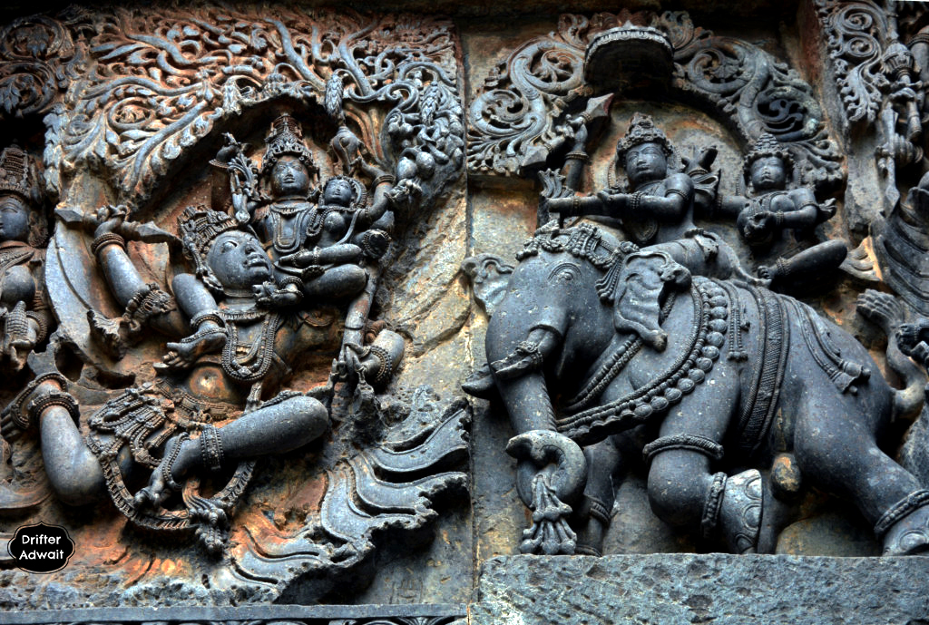 Krishna Indra war at Halebeedu, Karnataka