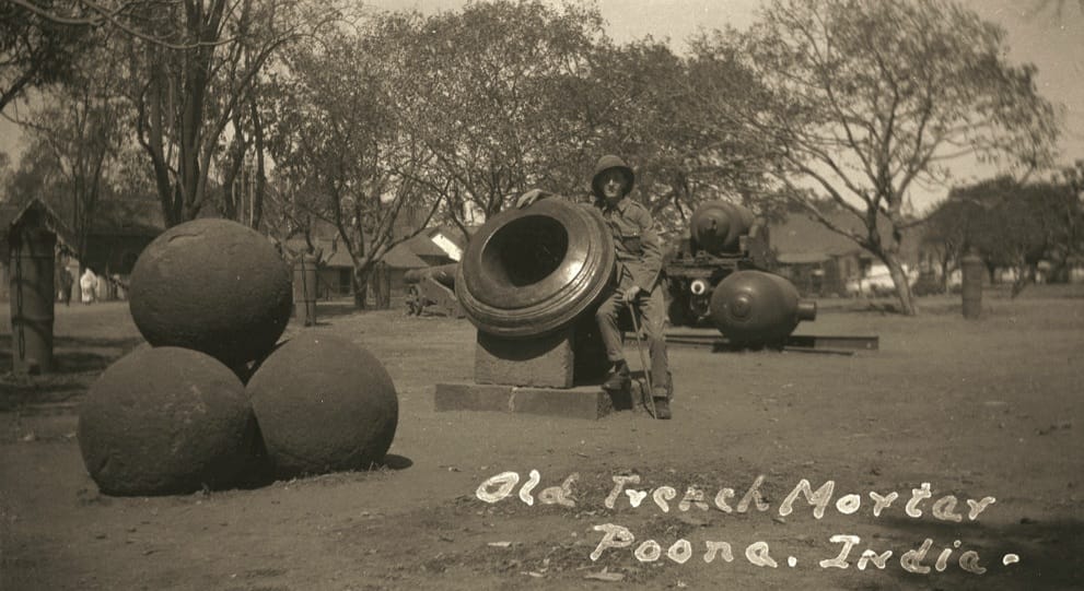 The Old Trench Mortars Shown In This Stunning Vintage Photograph of Pune (Poona) - Early 1900s
Photo Credit: Private Postcard Collection, Pune